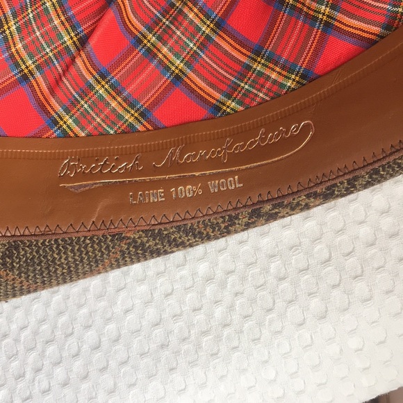 Vintage Plaid Wool Fedora - made in London UK - Picture 5 of 7